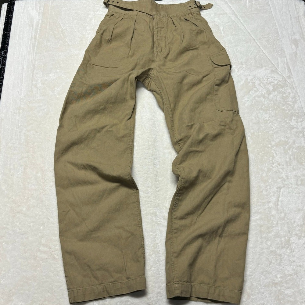 Banana Republic Heritage Explorer Pants Size 4 Long Wide Leg Cargo Khaki